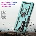 thumbnail image 6 of For Samsung Galaxy Z Fold 5 Case ,Heavy Duty Shockproof Body Phone Cover Built in Metal Rotated Magnetic Ring Holder Kickstand,Dropproof,Dustproof,Dual Layer Military-Grade Drop protection,Greygreen, 6 of 7