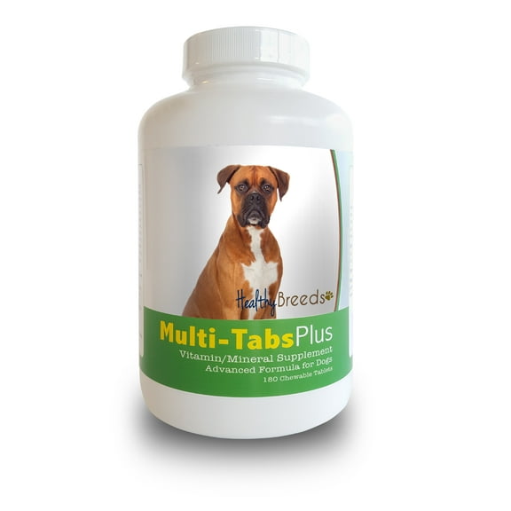 Healthy Breeds Dog Multi-Tab Vitamin and Mineral Supplement for Boxer, 180 Chews