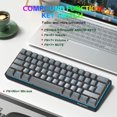 thumbnail image 4 of TEMOGU-60% Wired Gaming Keyboard, RGB Backlit Ultra-Compact 61 Keys 60 Percent Mini Gaming Keyboard for PC/Mac Gamer, Typist, Travel, Easy to Carry on Business Trip(Iron Grey), 4 of 4