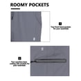 thumbnail image 2 of Little Donkey Andy Men’s Ultra-Stretch Quick Dry Lightweight Bermuda Shorts Drawstring Zipper Pocket Hiking Travel Golf Gray M, 2 of 6