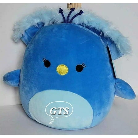 Squishmallow 8" Priscilla Peacock Royal Blue Soft Plush