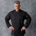 thumbnail image 3 of Uncommon Threads 0425C-0101 Executive Chef Coat in Black - XSmall, 3 of 5