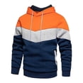 thumbnail image 3 of toraway Mens Suits 2 Piece Set Loose Fit Fashion Male Hooded Sweatshirt and Sweatpants Two Piece Sweatshirt Set with Color Block Design M, 3 of 3
