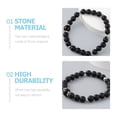 thumbnail image 2 of WRITWAA 1Pack Chain Bracelet Natural Stone Round Comfortable to Wear Mens Jewelry for Men, 2 of 8