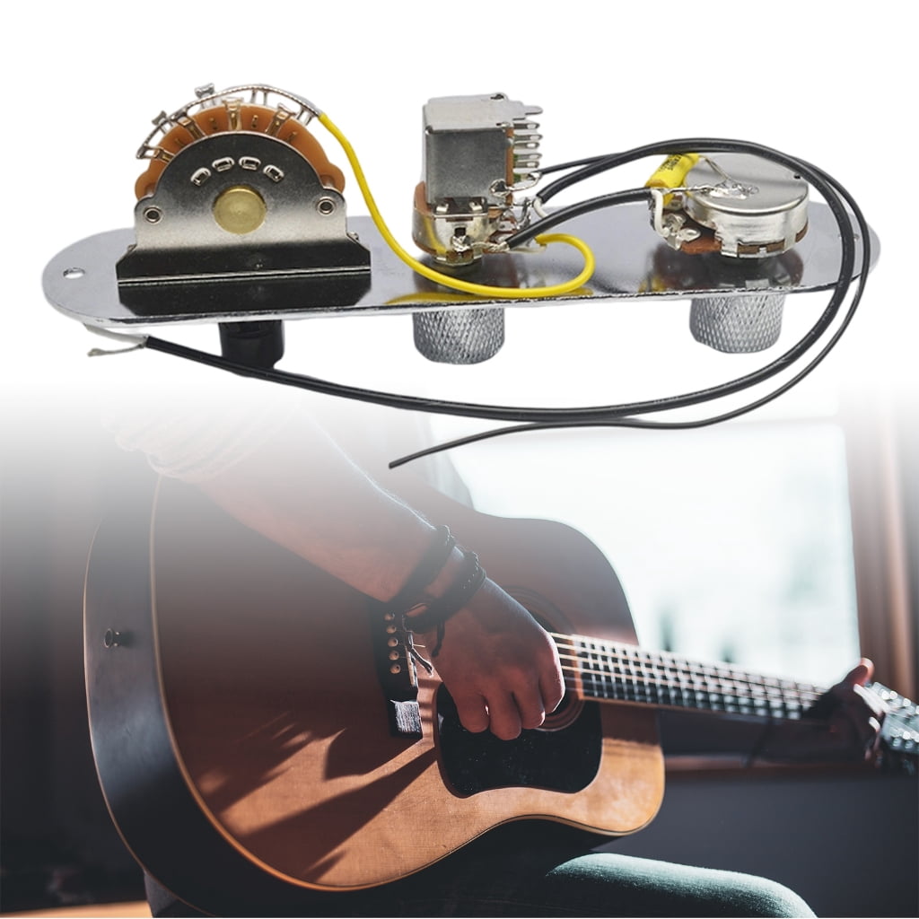 Guitar Control Plate Featuring Push Pull Wiring Harness Switches Knobs Suitable for Diverses Sound Selection and Durabil