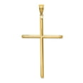 thumbnail image 1 of FB Jewels 14K Yellow Gold Polished Tube Cross Pendant, 1 of 4