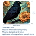 thumbnail image 5 of Crow Desk Pad Mousepad, Square 8.3x9.8 Inch Non-Slip Rubber Bottom Printed Desk Mat, Suitable for Office and Gaming, 5 of 6