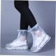 thumbnail image 2 of Fundas impermeables para botas de lluvia, suela de goma de PVC, botas de nieve reutilizables para ciclismo, camping al aire libre (XXL, transparente), 2 of 5
