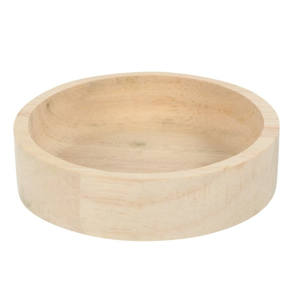 KAKOWELY Hamster Food Dish Wooden Food Storage Bowl Hamster Food Container Small Pet Food Holder,3.15"X3.15"X0.79"
