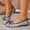 Silver, variant on YOUYEDIAN Loafers for Women Fashion Low Block Heel Bow Deco Casual Diamond Quilted Flats Comfy Versatile Square Toe Dress Ballet Shoes