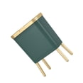 thumbnail image 1 of Cateissary Cesto de basura moderno y estrecho para cocina - Bote de basura fácil de usar con botón elegante Suministros de limpieza para el hogar oro Verde (15L33.2*19.6*48.5cm, 1 of 6