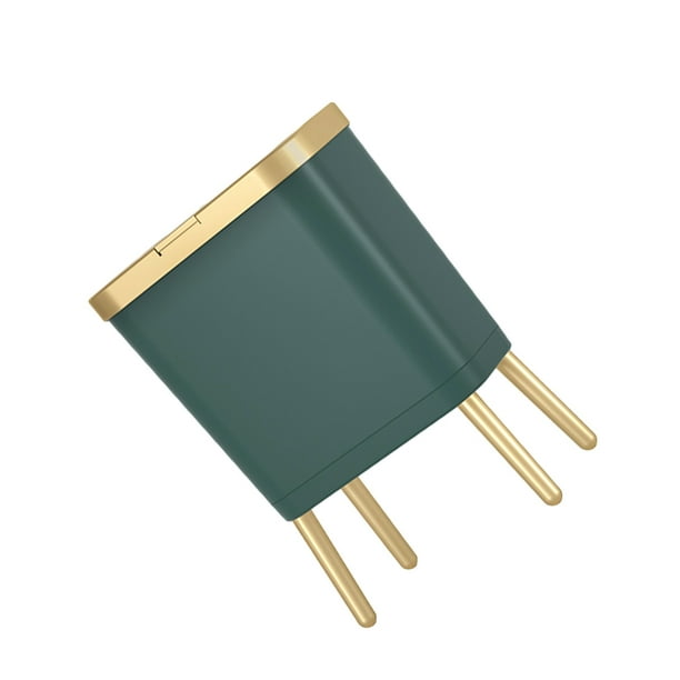Advancent Bote de basura de plástico eficiente y duradero para cocina - Cubo de basura de dormitorio delgado fácil de liviano Suministros de limpieza para el hogar oro Verde (15L33.2*19.6*48.5cm