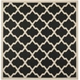 thumbnail image 2 of Safavieh Courtyard Amber Geometric Indoor/Outdoor Area Rug, Black/Beige, 7'10" x 7'10" Square, 2 of 16