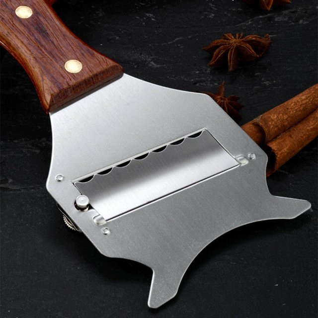 facefd Cheese Chocolate Slicer Utensils Kitchen Gadgets with Wood Handle Adjustable Style A