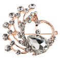 thumbnail image 2 of Broche de cristal con forma de Animal de para mujer, Pin, disfraz, regalo de joyería de boda Blanco Yuyangstore broches de cristal para las mujeres, 2 of 6