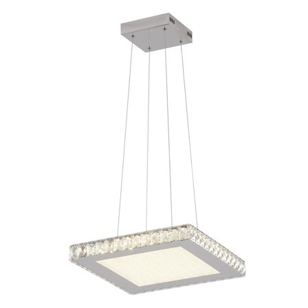 Bethel International LED Chandelier Chrome Stainless Steel & Crystal