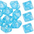 thumbnail image 4 of 20 Pcs dés Acryliques dés 10 Côtés dés de Jeu de Rôle dés Fantaisie dés Polyédriques dés, 4 of 8