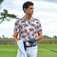 thumbnail image 4 of Salouo Tropics Palm Trees for Men's Short Sleeve Polo Shirts,Polo Shirts for Men Performance Short Sleeve Golf Shirt Athletic Casual Collared T-Shirt-Medium, 4 of 8