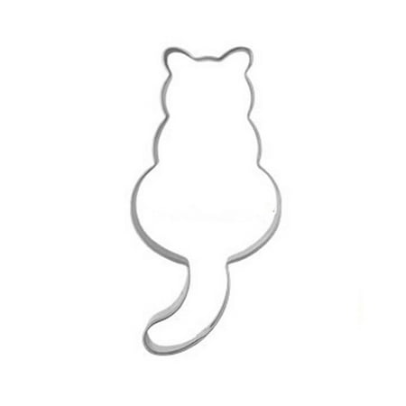 

Trayknick Cute Cat Shape Stainless Steel Baking Cake Mould Chocolate Cookies Cutter Mold