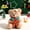 B, variant on Christmas Teddy Bear Keychain – Soft Plush Car Pendant with Metal Ring – Cute Backpack Charm, Purse Decoration or Gift for Women, Kids, Friends