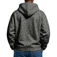 thumbnail image 4 of Domuza Leopard Graphic Sweatshirts for Men Funny Fashion Novelty Long Sleeve Drawstring Loose Hoodie Pullover with Pocket, 4 of 4