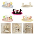 thumbnail image 2 of Waterproof ABS PET Corner Shelf Suction Mounted Bathroom Storage Solution, 2 of 12