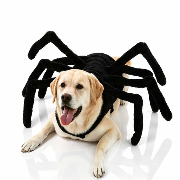 Halloween Spider Costume for Dogs & Cats,Adjustable Velcro Pet Outfit,Comfortable Fit for Parties,Photos,Trick-or-Treating and Halloween Fun