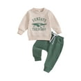 thumbnail image 3 of Toddler Boy Girl Football Outfits 6M 12M 18M 24M 3Y Sundays Are for the Bird Eagle Sweatshirts Top Pants Set 2Pcs Game Day Clothes, 3 of 10