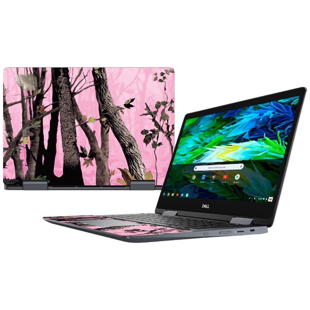 Skin For Dell Inspiron Chromebook 14" 2in1 (2018) Pink Tree Camo MightySkins Protective