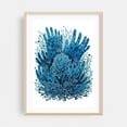 thumbnail image 2 of Blue Hands and Flora - Painting Abstract Surrealism Modern Art Nature Floral Ocean Psychedelic Unframed Wall Art Print 6 x 8 inches, 2 of 16