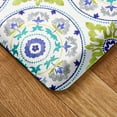 thumbnail image 4 of FIESTA Postiano Tiles Geo Textured Anti-Fatigue Comfort Kitchen Runner Mat, Non-Slip Floor Mat, Padded Standing Desk Mat, Blue/Green/White, 20"x55", 4 of 6