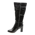 thumbnail image 6 of bella vita  women's talina ii plus black/super suede tall wide-calf boot, 6 of 8