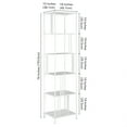 thumbnail image 5 of Evelyn&Zoe Cortland 18" Wide Rectangular Bookcase, White, 5 of 7