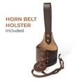 thumbnail image 4 of Curved Drinking Horn Bundle with Stand & Holster (Eldenwulf, 12Inches, HighPolish), 4 of 40