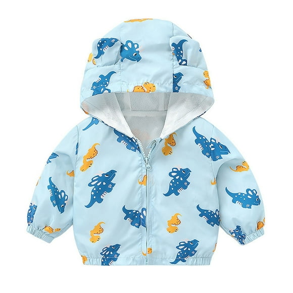 Baby Winter Coat Cute Animal Printed Solid Color Lightweight Jacket Windbreaker Jacket Toddler Girls Spring Jacket 6-12 Months Kids Clothes
