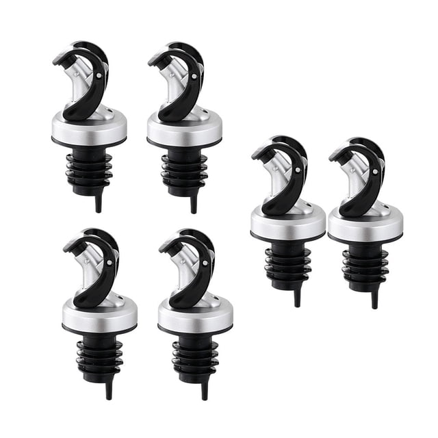 6 tapones de aceite para botellas de salsa, accesorios de cocina para aceite de licor (colores surtidos)