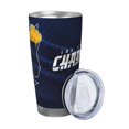 thumbnail image 2 of Taza térmica duradera de acero inoxidable 304 con tapa y pajita con temática del equipo de fútbol de los Chargers Taza térmica de acero inoxidable de 20 oz Taza para automóvil Adecuada para bebidas, 2 of 8