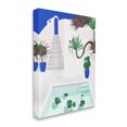 thumbnail image 3 of Stupell Industries Modern Outdoor Pool Scene European Villa Monstera Leaves, 16 x 20,Design by Jen Bucheli, 3 of 5