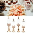 thumbnail image 5 of Denest 4 Pcs Acrylic Metal Candy Jars w/Gold Lids Wedding Party Candy Storage Canisters, 5 of 11