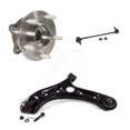 thumbnail image 1 of Transit Auto Front Left Driver Hub Bearing Assembly Suspension Lower Control Arm with Ball Joint and Sway Bar Stabilizer Link Kit for Car Hyundai Sonata Kia Optima K7T-101664, 1 of 2