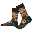 thumbnail image 2 of Bingfone Compression Socks for Women and Men Long Socks for Running Athletic Cycling Nurse- Playful Leopard Art, 2 of 7