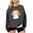 thumbnail image 2 of Neewe Halloween Sweatshirts for Women Hoodies Oversized Crewneck Tops Sweaters Comfy Fall Winter Outfits Clothes 2025 Fashion, 2 of 4