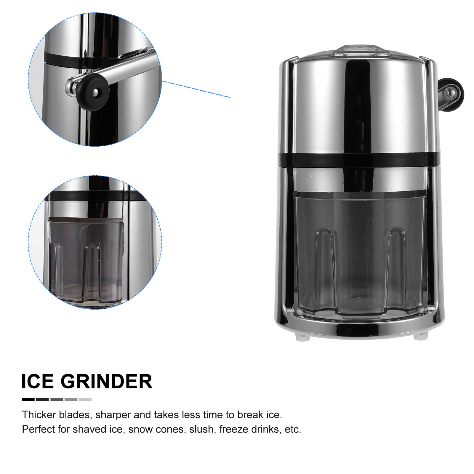 GARVALON 1 Set Portable Crushed Ice Maker for Adults 9.4x5.5in