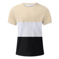 thumbnail image 2 of kamemir T Shirts Men Short Sleeve T-Shirts(Khaki,XL), 2 of 3