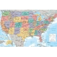 thumbnail image 4 of USA Map 2023 Wall Poster with Push Pins, 22.375" x 34", 4 of 6