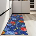 thumbnail image 4 of Pioneer Flower Floral Print Pattern Kitchen Rug Mat,Kitchen Runner Rugs Non Skid Washable,Decorative Kitchen Floor Mats for Kitchen,Sink,Laundry,17"X47", 4 of 5