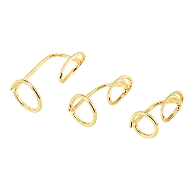 3 unids puntas de uñas anillos anillos abiertos ajustables de la joyería de uñas de decoración de uñas