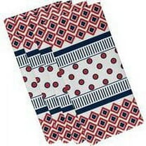 Simply Daisy 19" x 19" Scrambled Prints Geometric Print Napkin (Set of 4)