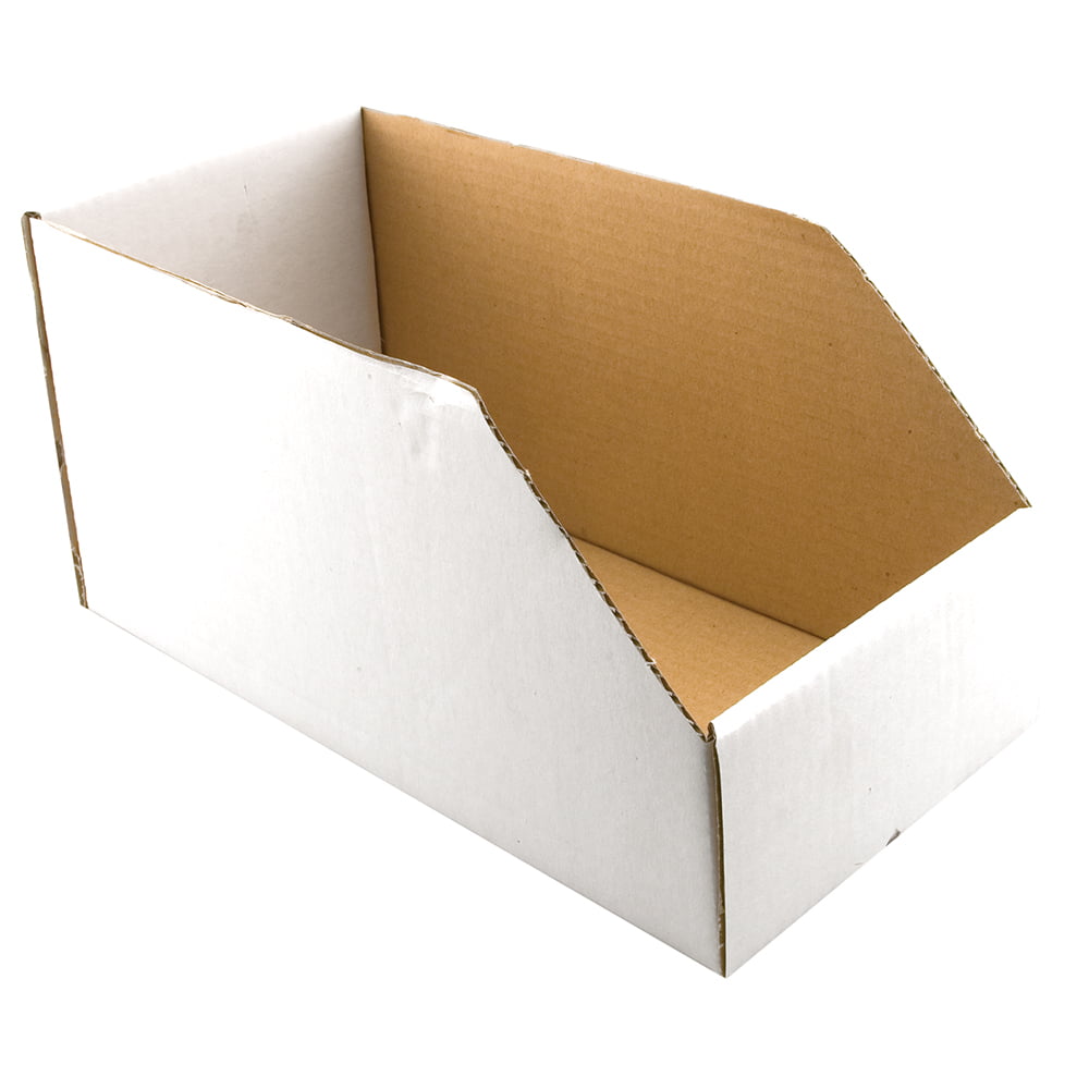 50-8" X 12" x 4 1/2" Corrugated Cardboard Open Top Storage Parts Bin Bins Boxes 