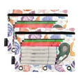 thumbnail image 2 of Shells and Starfish 2 Pack Pencil Pouch for 3 Ring Binder Smooth Zipper Folders with Pockets Clear Window Pencil Case, 2 of 6